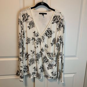 White House Black Market L/S Blouse XL like new